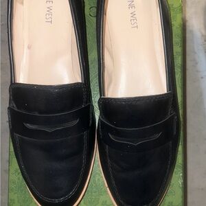Nine West Classic Black leather Loafers for Women